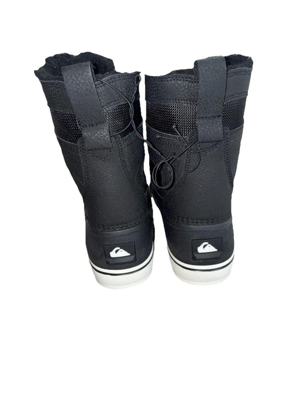 Quicksilver Sub Zero Hi Black Winter Snow Boots Waterproof 3M Insulate Men's 5 - Picture 2 of 4